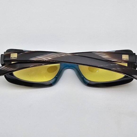 Etro Mod. SE 9760 51 Col. B46 Crystal Blue Horn Frame Yellow Lens Sunglasses - Picture 11 of 14
